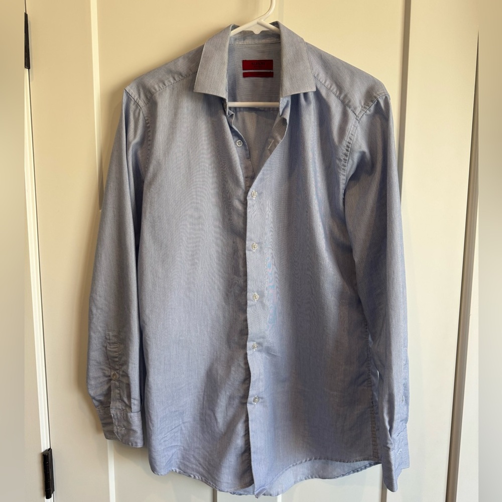 Men's Blue Dress Shirt